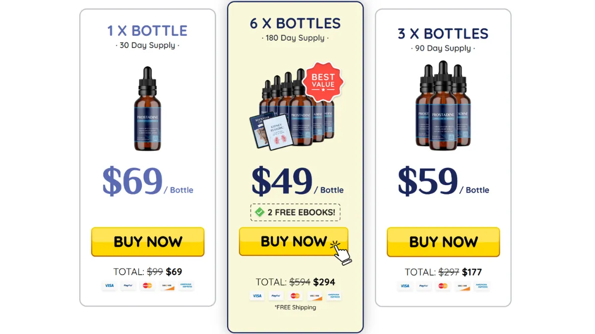 Prostadine-Pricing